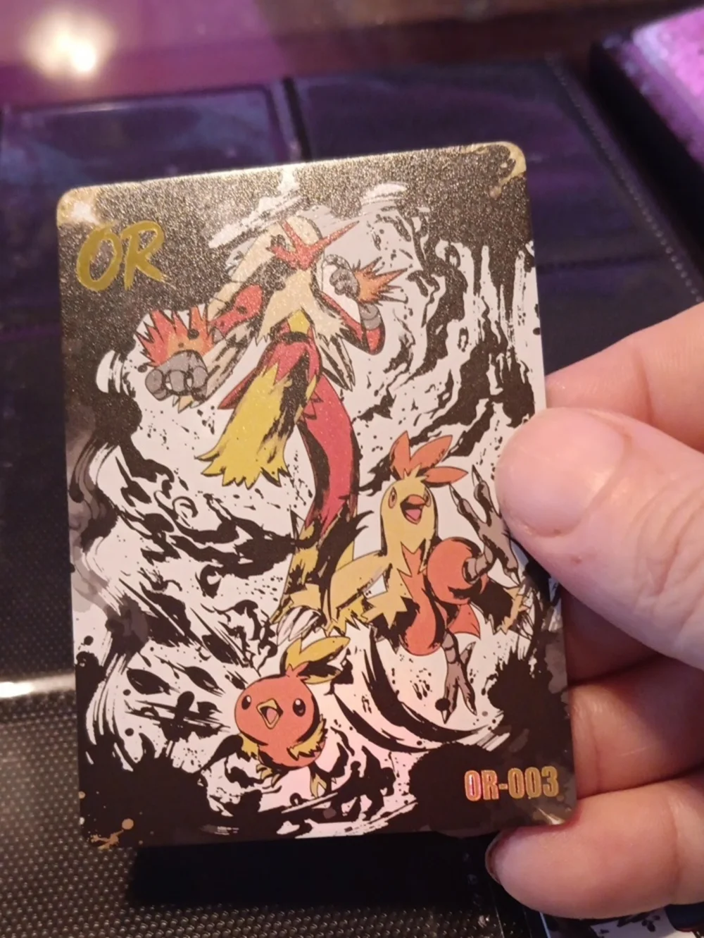 Pokemon OR Trading Card - Black, Yellow, Red